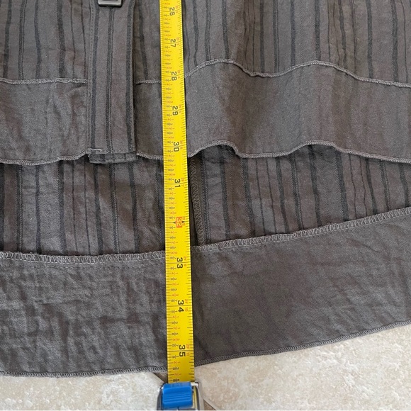 Habitat Clothes to Live In Textured Long Sleeve Button Down Tunic Jacket Large - Picture 8 of 9